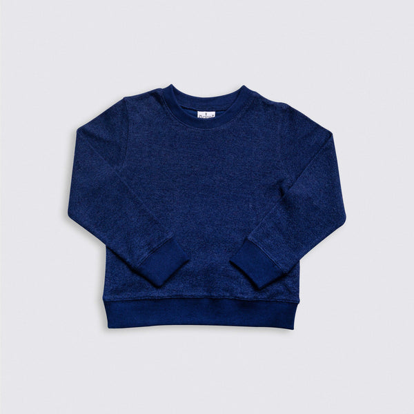 Cotton Cashmere Plain Fabric Crewneck Sweater