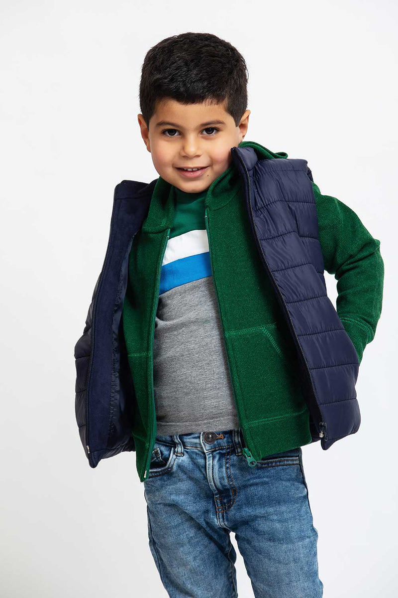 Nylon Microfiber Plain Quilted Puffer Vest Jacket