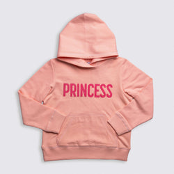 Light Brushed Cotton Princess Embroidery Hooded Sweatshirt